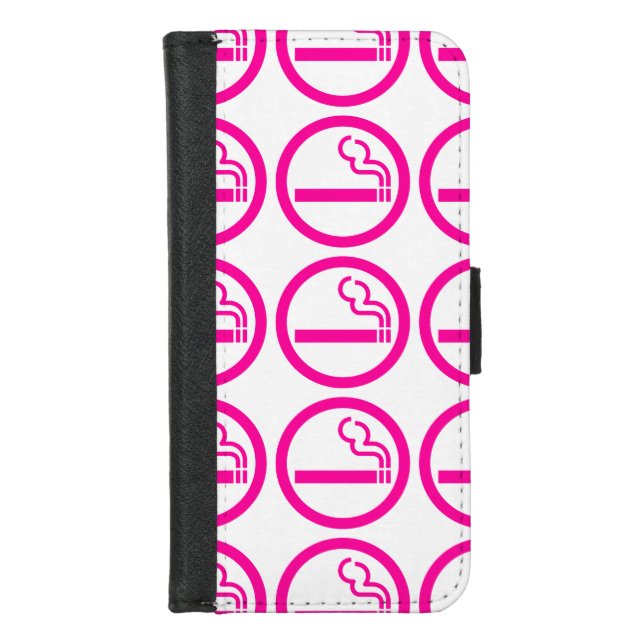 Ladies Smoking Area 喫煙女性 Japanese Sign iPhone Wallet Case (Front)