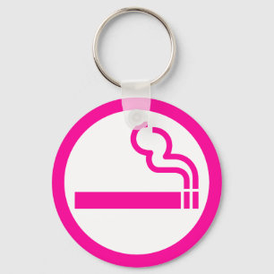 Ladies Smoking Area 喫煙女性 Japanese Sign Keychain