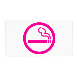 Ladies Smoking Area 喫煙女性 Japanese Sign Label