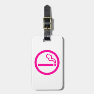 Ladies Smoking Area 喫煙女性 Japanese Sign Luggage Tag