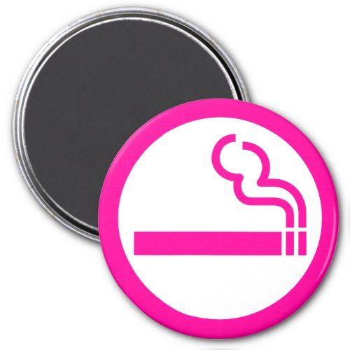 Ladies Smoking Area 喫煙女性 Japanese Sign Magnet