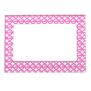 Ladies Smoking Area 喫煙女性 Japanese Sign Magnetic Photo Frame