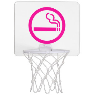 Ladies Smoking Area 喫煙女性 Japanese Sign Mini Basketball Hoop