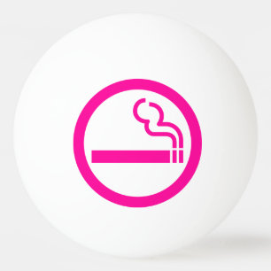 Ladies Smoking Area 喫煙女性 Japanese Sign Ping-Pong Ball