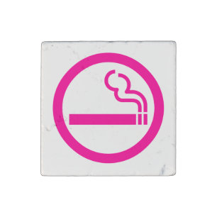 Ladies Smoking Area 喫煙女性 Japanese Sign Stone Magnet