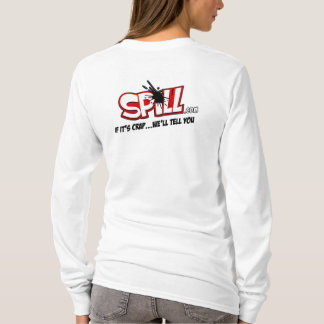 Ladies Spill Logo Hoodie (Back Logo) T-Shirt