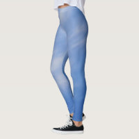 Ladies Sporty Chic Activewear Blue Sky Leggings