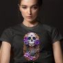 Ladies Sugar Skull, Colorful, Day of Dead Skull T-Shirt