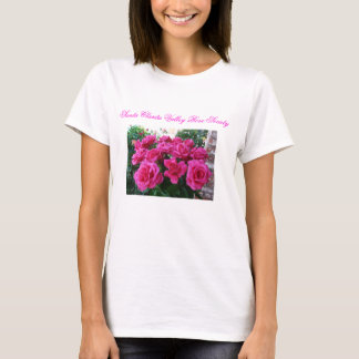 Ladies T-Shirt with Pink Roses