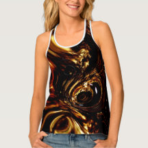 Ladies Tank Tops , Fire Design Tope