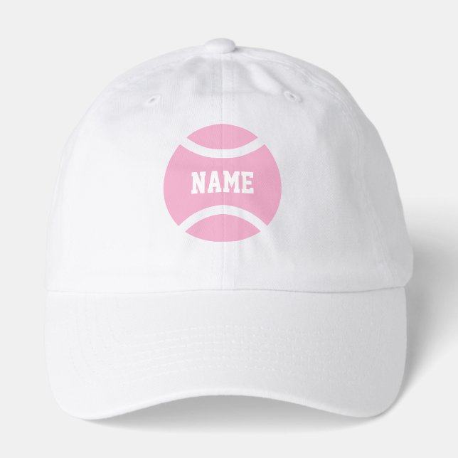Ladies tennis hat. Custom cap with your name (Front)