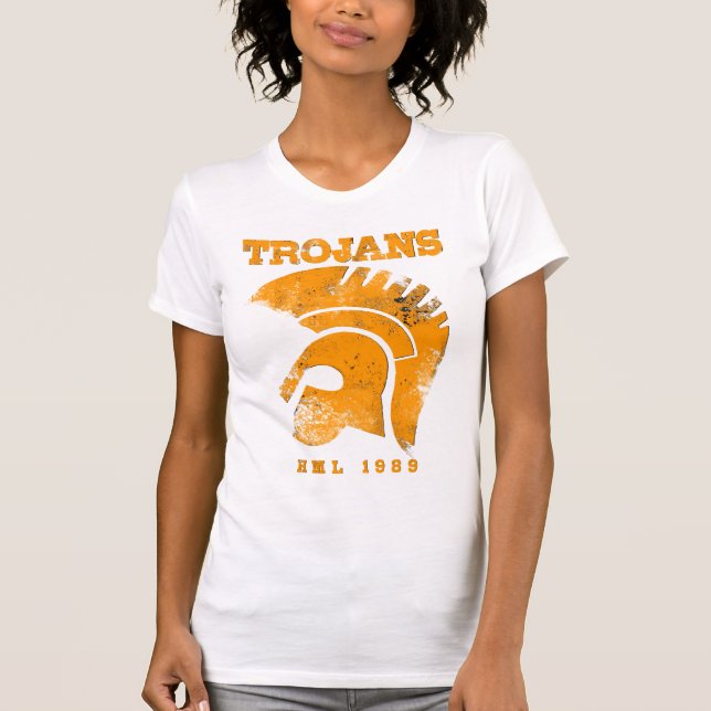 Ladies Trojan Deep V T-Shirt (Front)