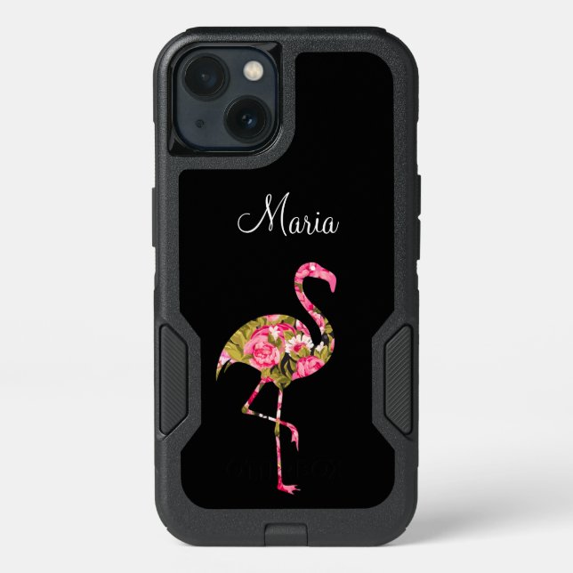 Ladies Tropical Flamingo Otterbox iPhone Case (Back)