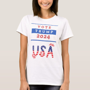 Ladies Trump USA 2024 white T-Shirt