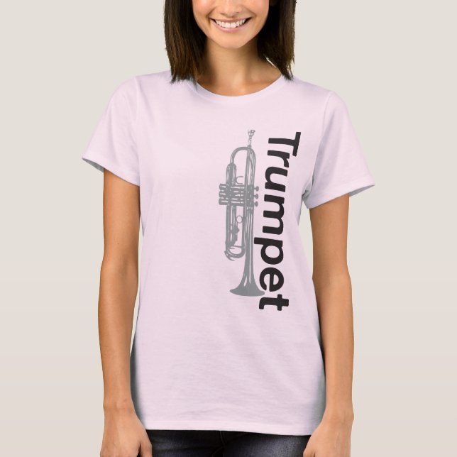 Ladies Trumpet Burnout T-Shirt (Fitted) (Front)