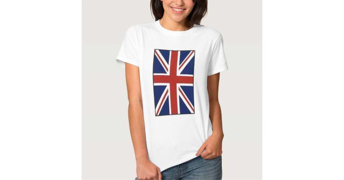 Ladies Union Jack T-Shirt | Zazzle