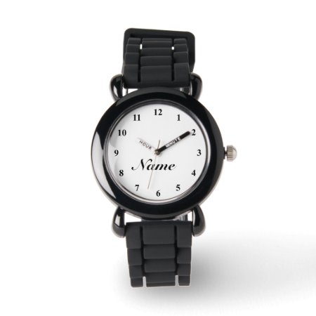 Ladies Watch With Silver Glitter Strap