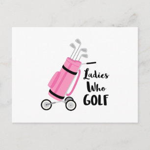 Ladies Who Golf Postcard