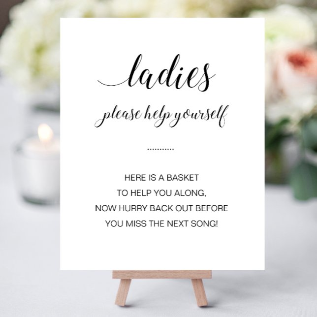 Ladies Womens Bathroom Basket Elegant Wedding Foam Board (Creator Uploaded)