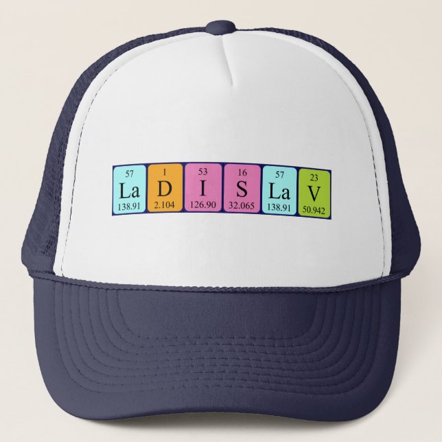 Ladislav periodic table name hat (Front)