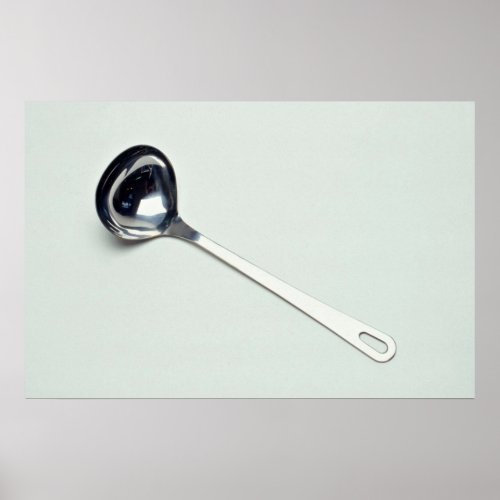 Ladle for serving soup poster