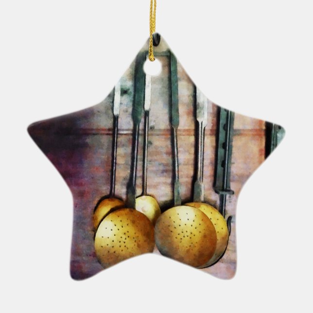 Ladles and Spatulas Ceramic Ornament (Front)