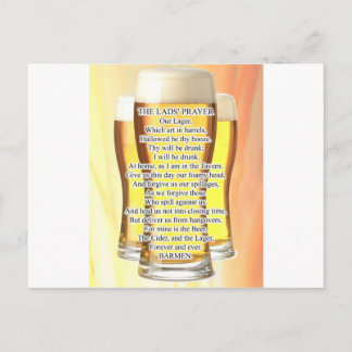 Lads Prayer Postcard