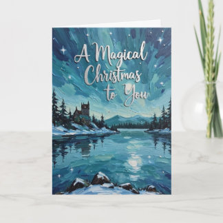 Ladscape Manor Scene Christmas Card