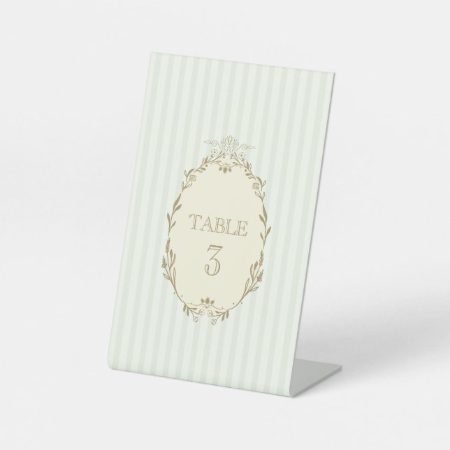 Ladurée Paris French Patisserie Themed Birthday Pedestal Sign (Front)