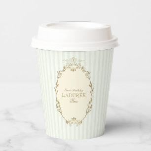 Ladurée Paris French Patisserie Vintage Birthday Paper Cups