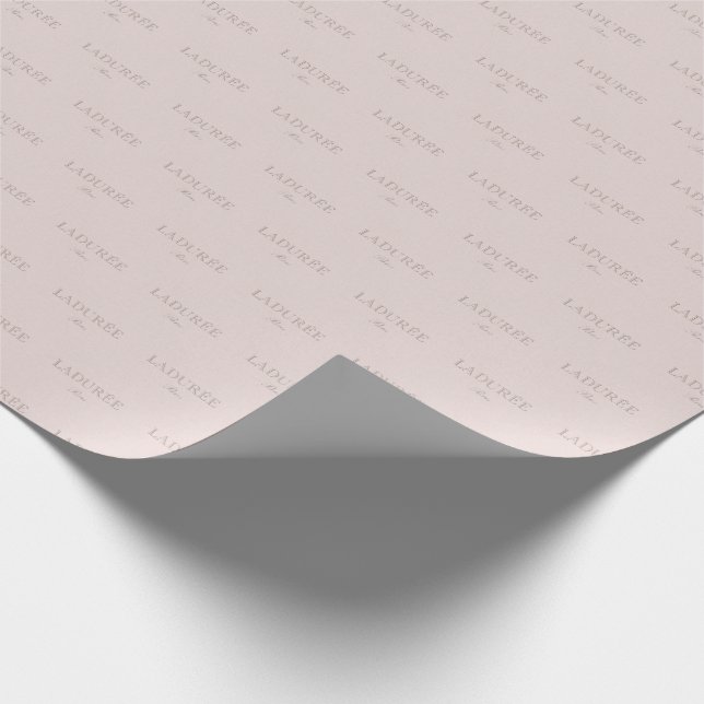 Laduree Pink Wrapping Paper (Corner)