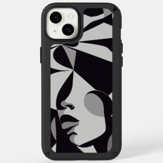 Lady abstract speck iPhone 14 plus case