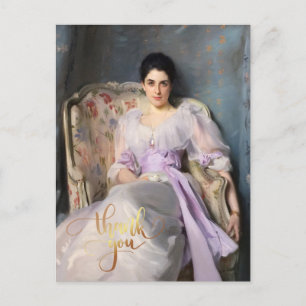 Lady Agnew of Lochnaw 1864 Thank you Postcard