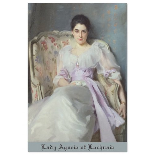 LADY AGNEW OF LOCHNAW _ JOHN SINGER SARGENT TISSUE PAPER