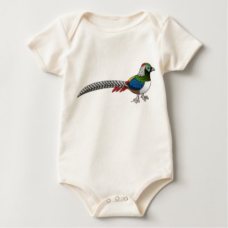 Lady Amherst's Pheasant Infant Organic Creeper