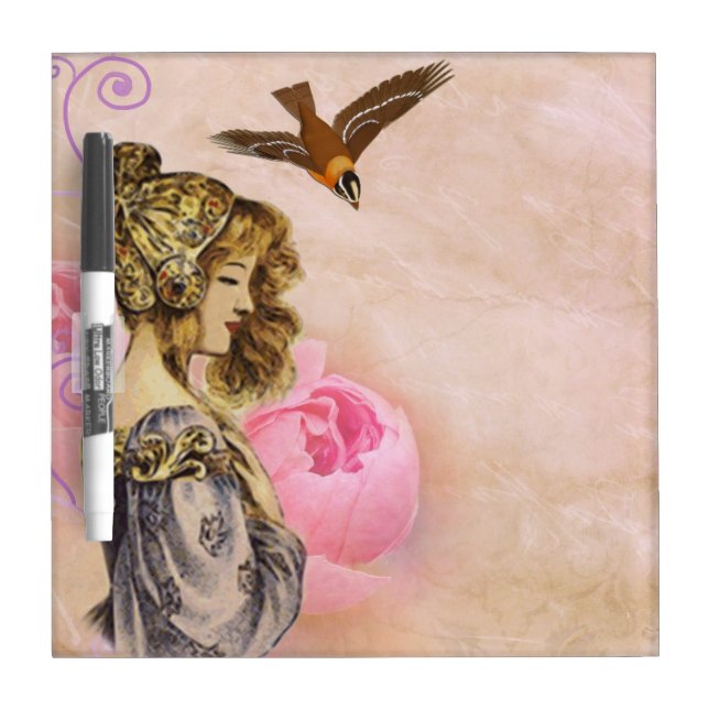 Lady And Bird Dry-Erase Board (Front)