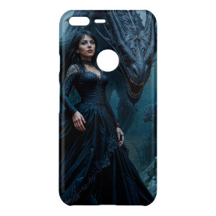 Lady and Black Dragon Uncommon Google Pixel XL Case