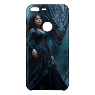 Lady and Black Dragon Uncommon Google Pixel XL Case