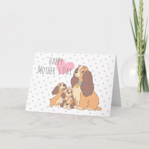 Lady and her Pups Card