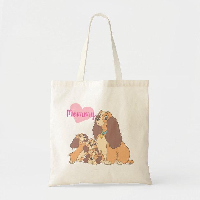 Lady and her Pups Tote Bag (Front)
