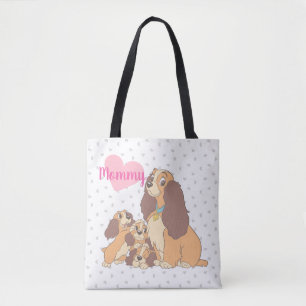Lady and her Pups Tote Bag