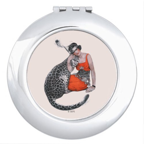 Lady and Leopard Vanity Mirror