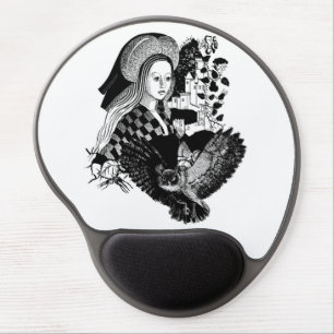 Lady and Night Owl Gel Mouse Pad