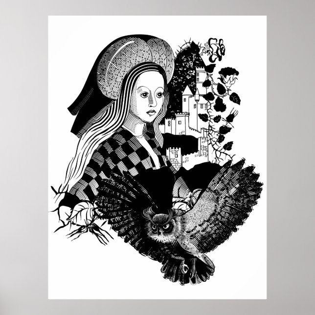 Lady and Night Owl Poster (Front)