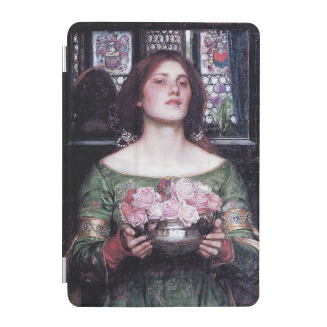 Lady and Roses, John William Waterhouse iPad Mini Cover (Front)