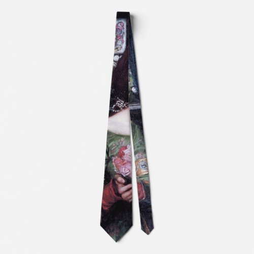 Lady and Roses John William Waterhouse Neck Tie