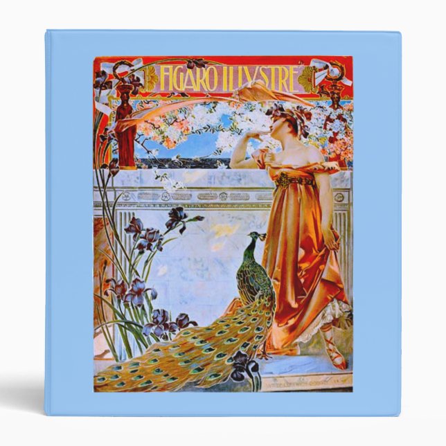 Lady and the Peacock 3 Ring Binder (Front)