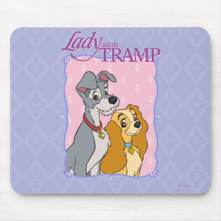 The lady and the tramp Colorful soft Topping surface table Large Mouse Pad