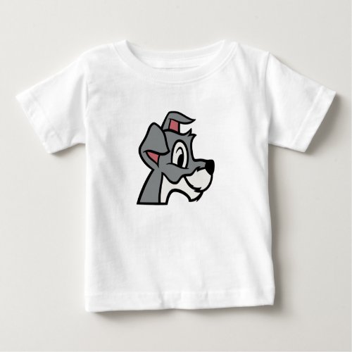 Lady And the Tramp head shot classic drawing Baby T_Shirt