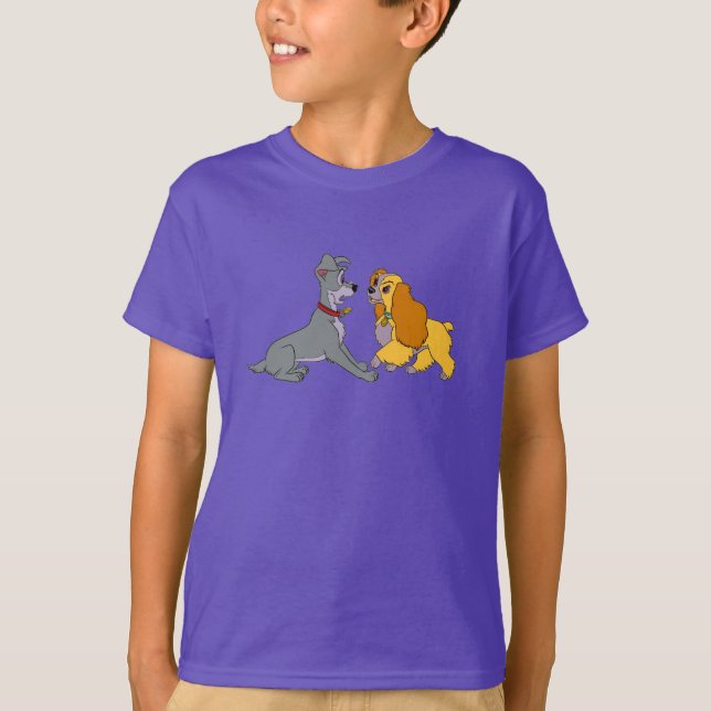 Lady and The Tramp Meet Disney T-Shirt (Front)